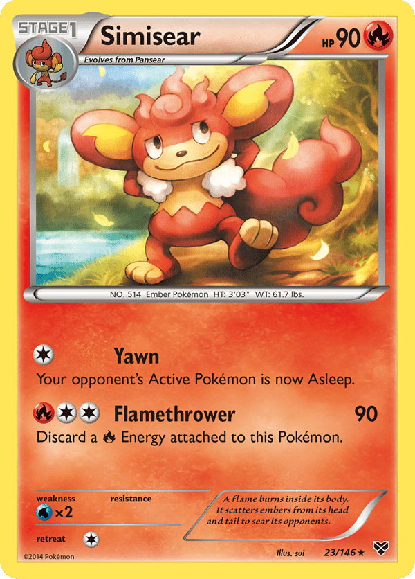 Simisear – Rare – XY