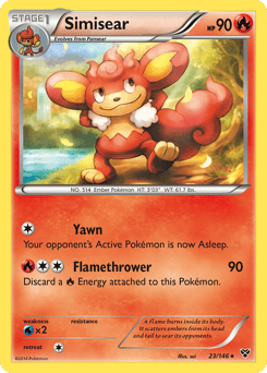 Simisear – Rare – XY
