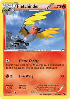 Fletchinder – Uncommon – XY