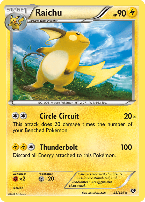 Raichu – Rare Holo – XY