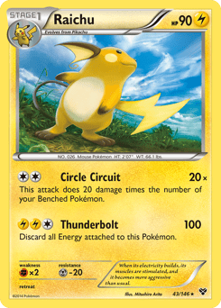 Raichu – Rare Holo – XY