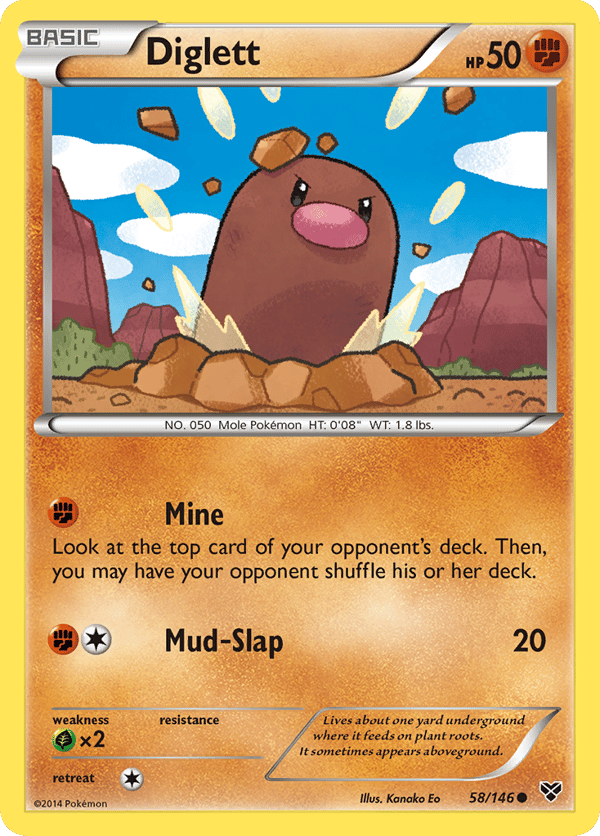Diglett – Common – XY