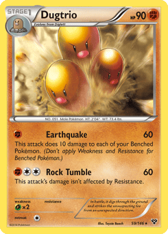 Dugtrio – Rare – XY