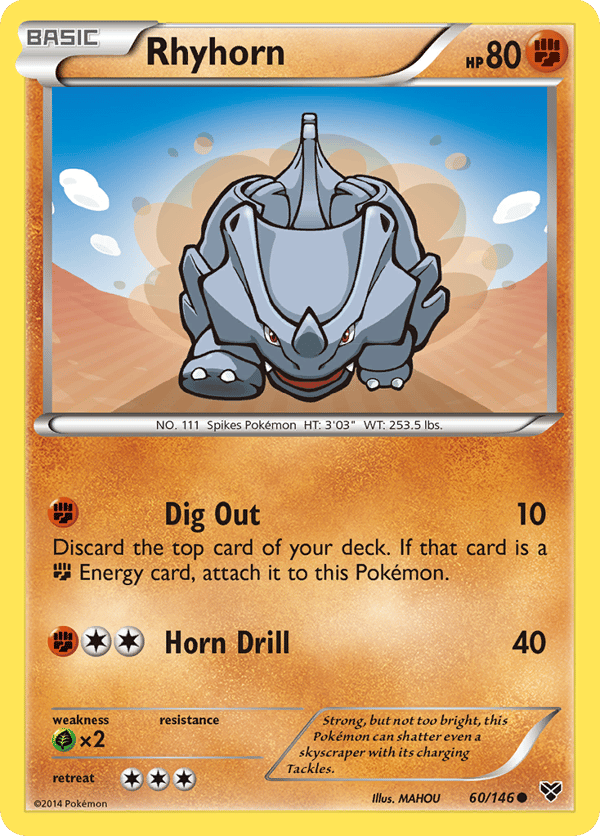 Rhyhorn – Common – XY