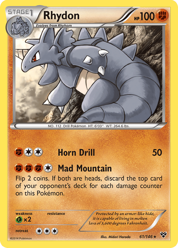 Rhydon – Rare – XY