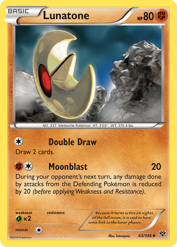 Lunatone – Uncommon – XY