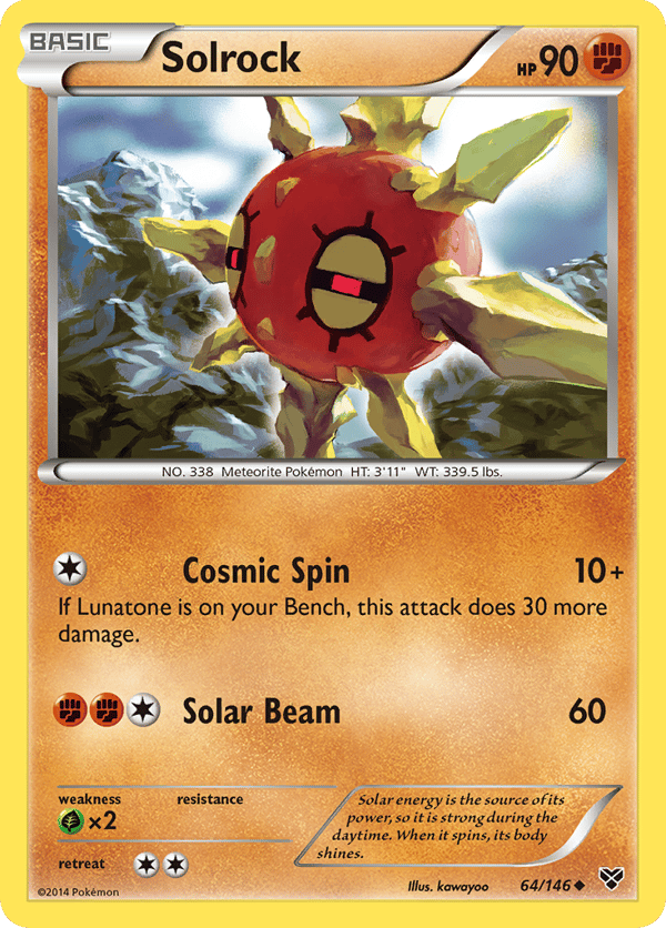 Solrock – Uncommon – XY