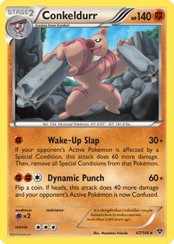 Conkeldurr – Rare – XY