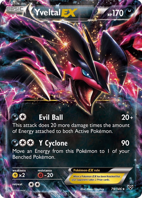 Yveltal-EX – Rare Holo EX – XY