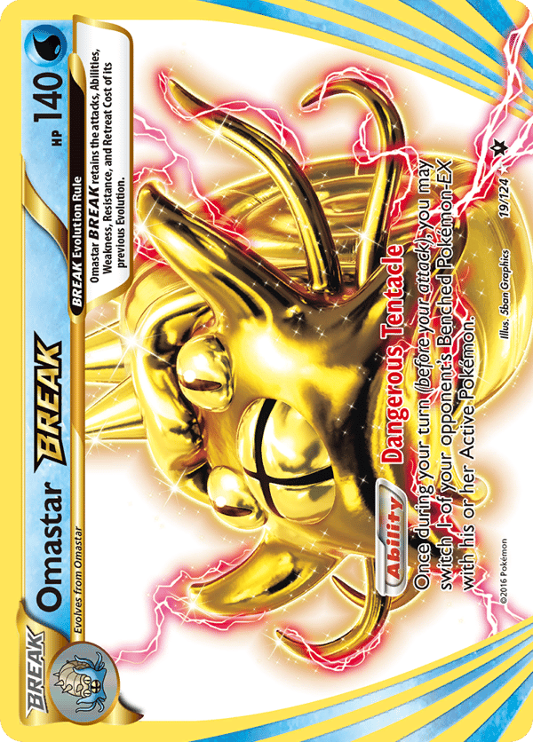 Omastar BREAK – Rare BREAK – Fates Collide