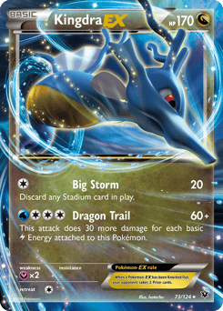 Kingdra-EX – Rare Holo EX – Fates Collide