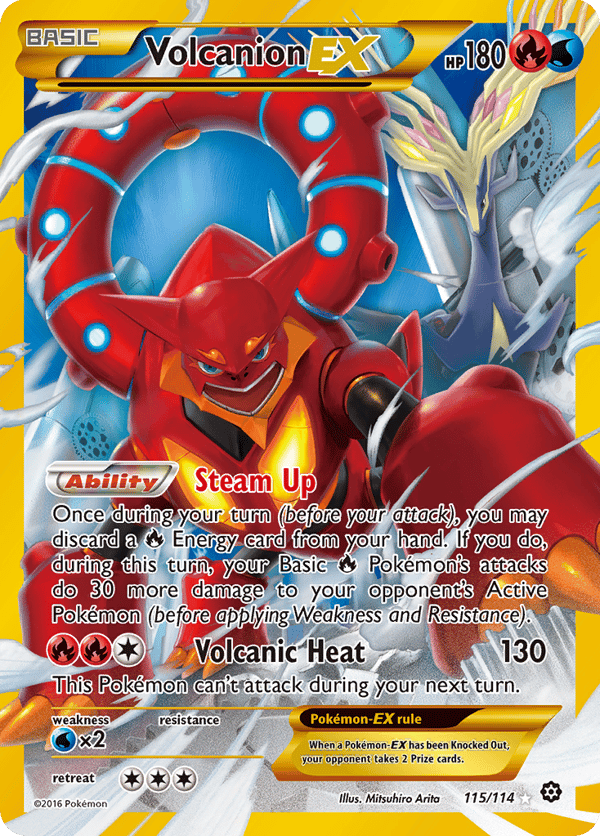 Volcanion-EX – Rare Secret – Steam Siege