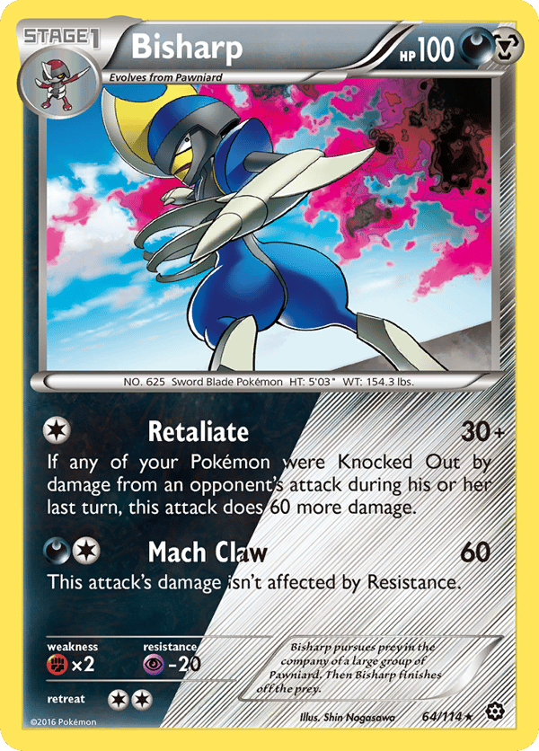 Bisharp – Rare Holo – Steam Siege