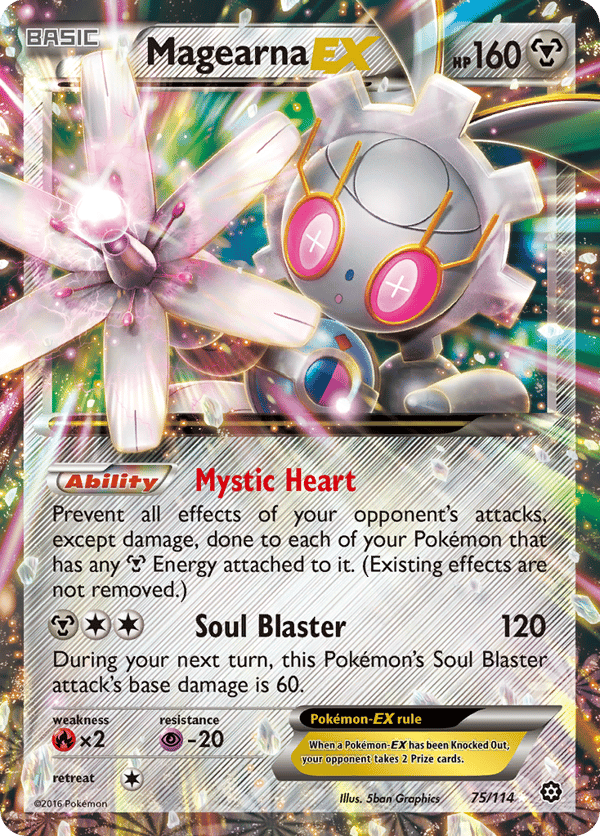 Magearna-EX – Rare Holo EX – Steam Siege