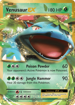 Venusaur-EX – Rare Holo EX – Evolutions