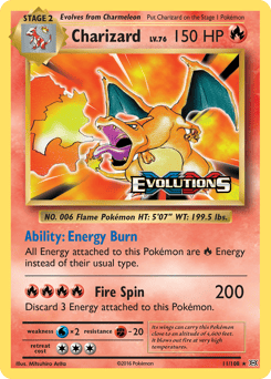 Charizard – Rare Holo – Evolutions