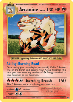 Arcanine – Rare – Evolutions