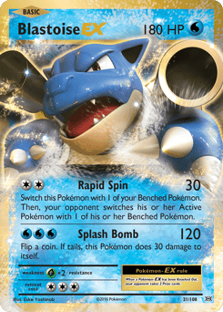 Blastoise-EX – Rare Holo EX – Evolutions