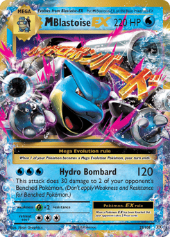 M Blastoise-EX – Rare Holo EX – Evolutions