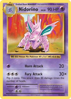Nidorino – Uncommon – Evolutions