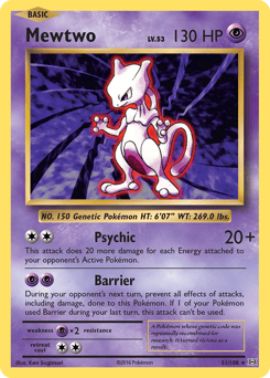 Mewtwo – Rare – Evolutions
