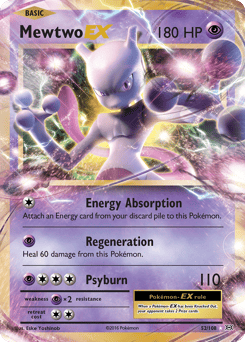 Mewtwo-EX – Rare Holo EX – Evolutions