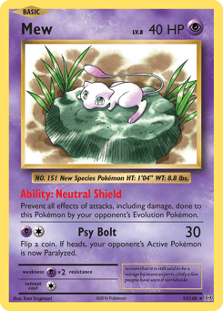 Mew – Rare Holo – Evolutions