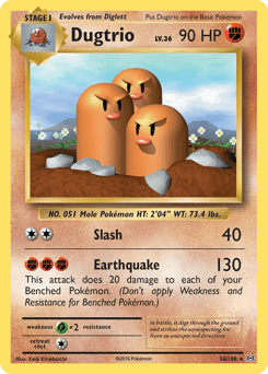 Dugtrio – Rare – Evolutions