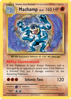 Machamp – Rare Holo – Evolutions