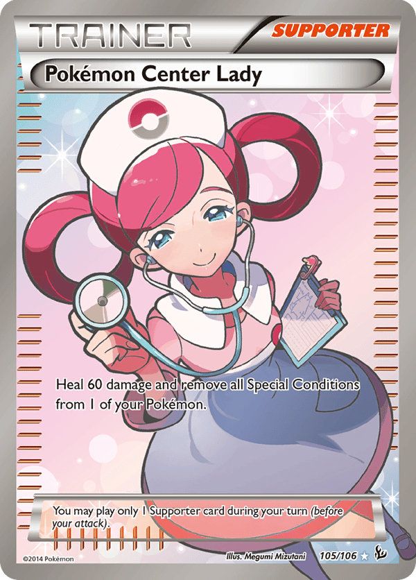 Pokémon Center Lady – Rare Ultra – Flashfire