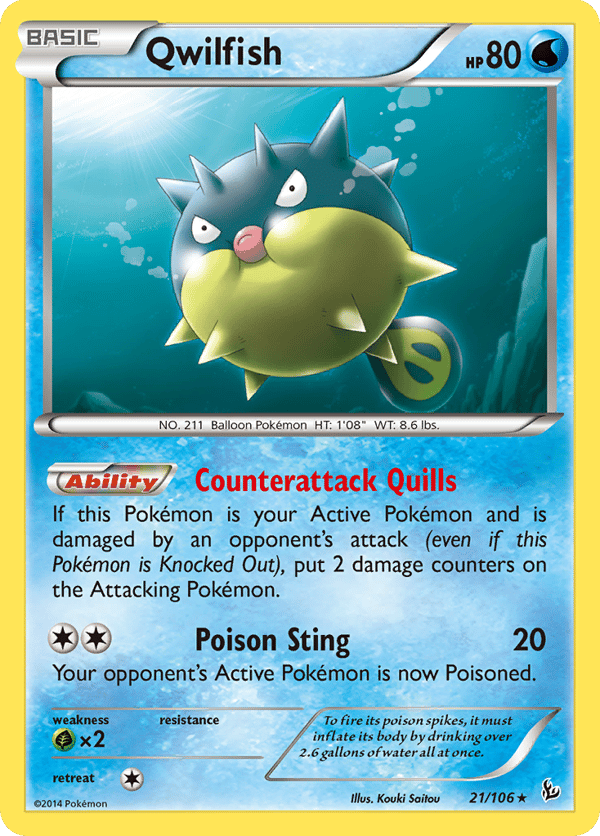 Qwilfish – Rare – Flashfire