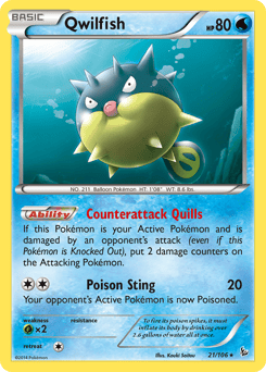 Qwilfish – Rare – Flashfire
