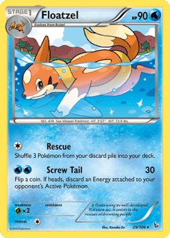 Floatzel – Rare – Flashfire
