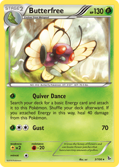 Butterfree – Rare – Flashfire
