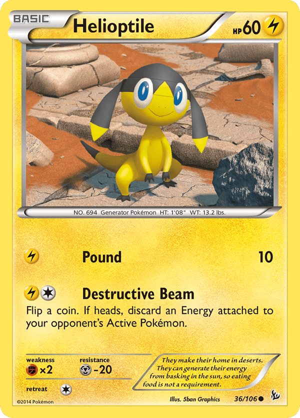 Helioptile – Common – Flashfire