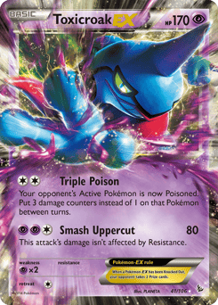 Toxicroak-EX – Rare Holo EX – Flashfire