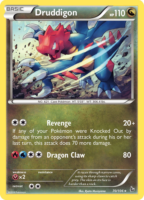 Druddigon – Rare Holo – Flashfire