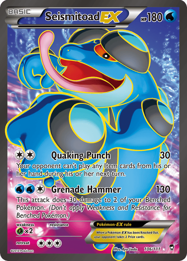 Seismitoad-EX – Rare Ultra – Furious Fists