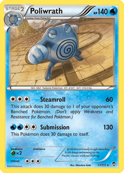 Poliwrath – Rare Holo – Furious Fists