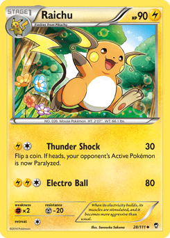 Raichu – Uncommon – Furious Fists