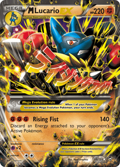 M Lucario-EX – Rare Holo EX