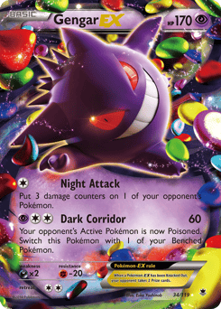 Gengar-EX – Rare Holo EX – Phantom Forces
