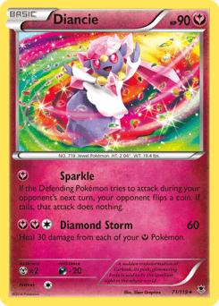 Diancie – Rare Holo – Phantom Forces