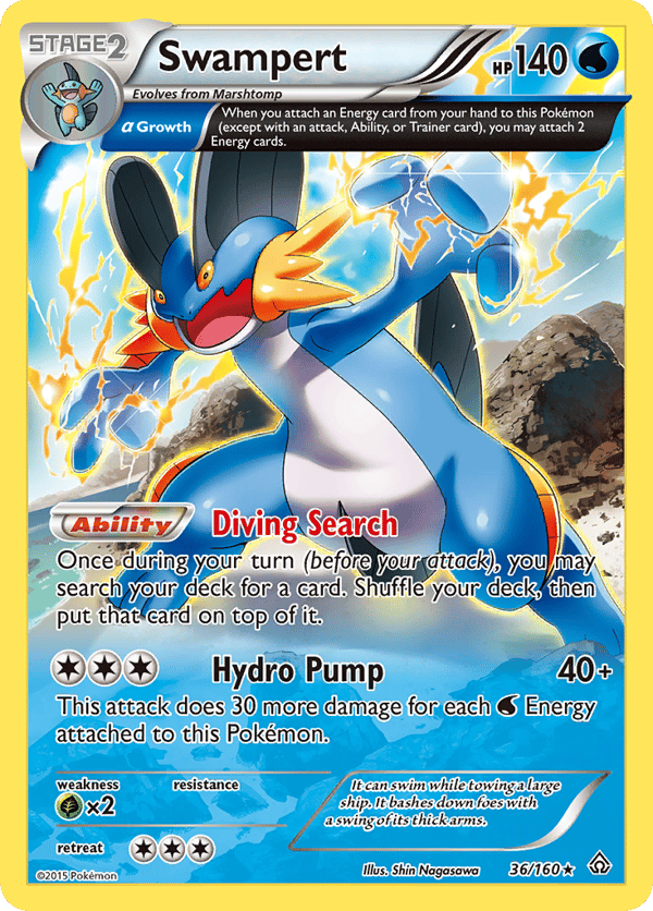Swampert – Rare Holo – Primal Clash