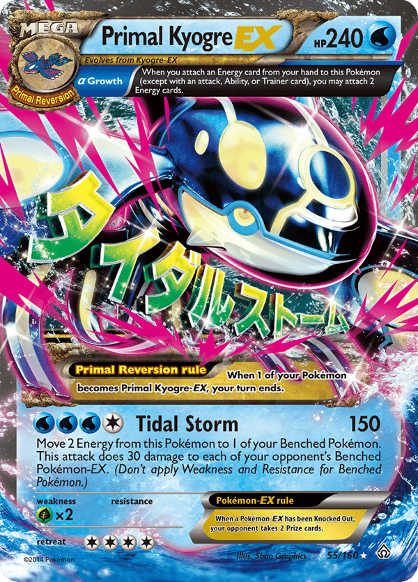 Primal Kyogre-EX – Rare Holo EX – Primal Clash