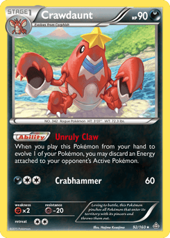 Crawdaunt – Rare Holo