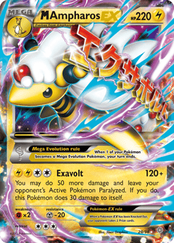 M Ampharos-EX – Rare Holo EX