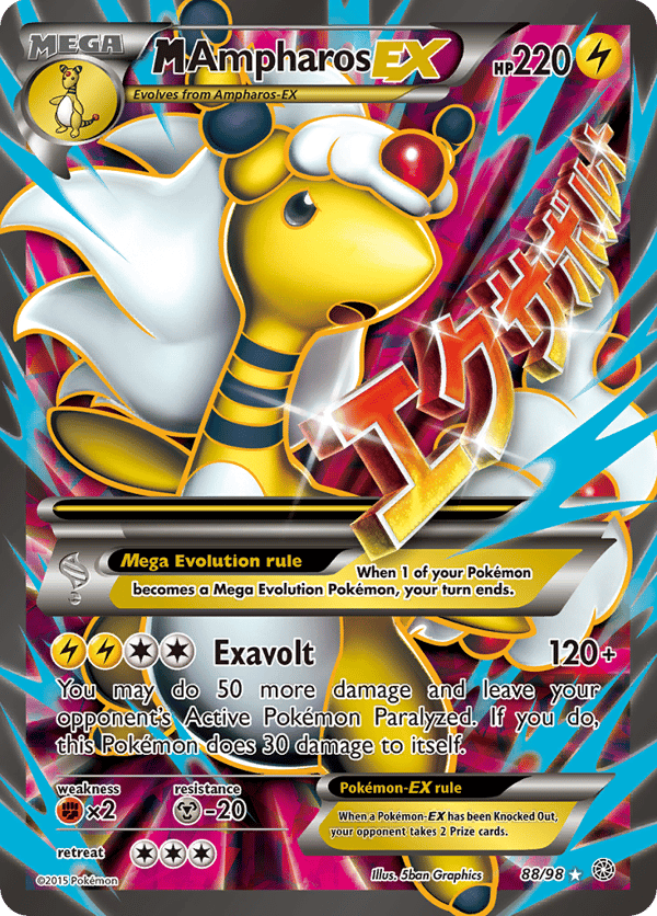 M Ampharos-EX – Rare Ultra – Ancient Origins