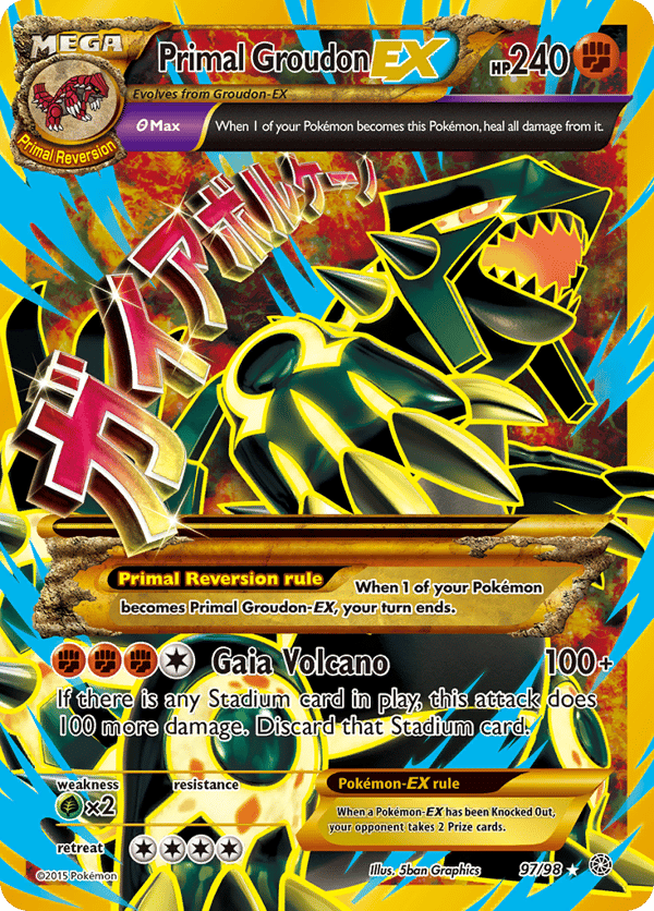 Primal Groudon-EX – Rare Secret – Ancient Origins