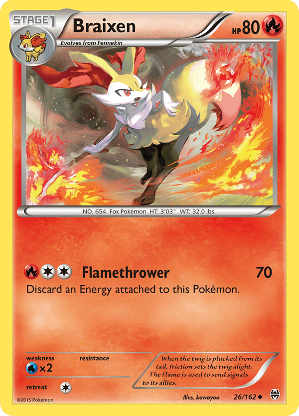 Braixen – Uncommon – BREAKthrough